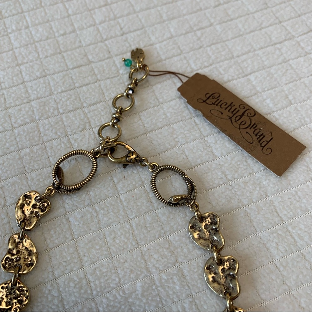 NWT Lucky Brand pebbled goldtone necklace - Picture 6 of 8